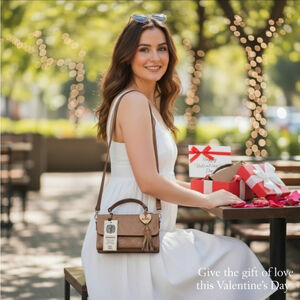 Tan Brown Sunflower Embossed Tooled Artisan LEATHER Crossbody Handbag Purse